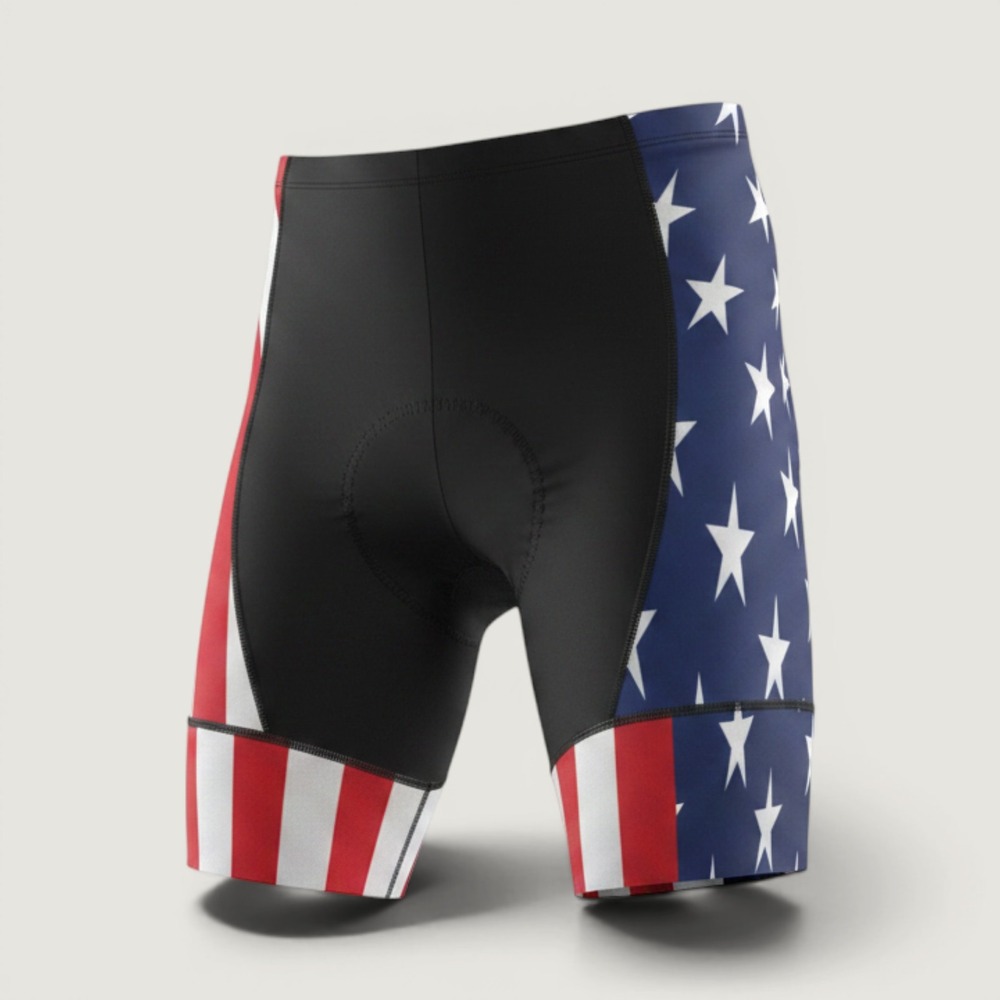 Champion System Cycling Shorts XL Multicolor Mens Patriotic Stars Stripes Padded